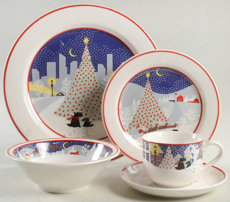 Twas The Night Before Christmas (#8100) 5 Piece Place Setting by Noritake