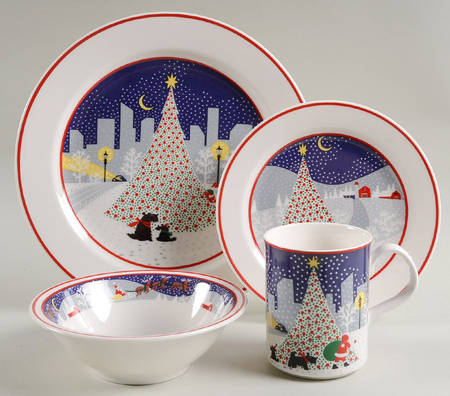 Twas The Night Before Christmas (#8100) 4 Piece Place Setting by Noritake