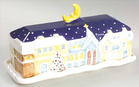 Twas The Night Before Christmas (#8100) 1/4 Lb Covered Butter by Noritake