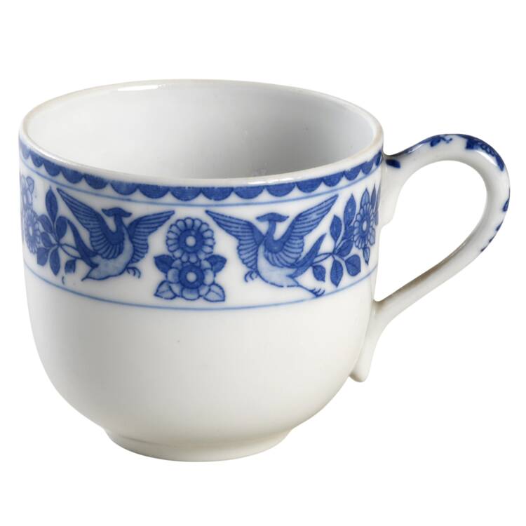 Twin Phoenix Flat Demitasse Cup