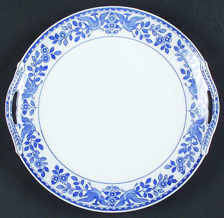 Twin Phoenix Handled Cake Plate