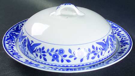Twin Phoenix Muffin Dish & Lid