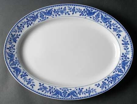 Twin Phoenix 16" Oval Serving Platter