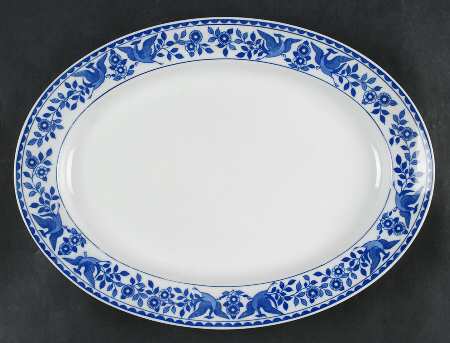 Twin Phoenix 13" Oval Serving Platter