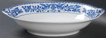 Twin Phoenix 9" Oval Vegetable Bowl