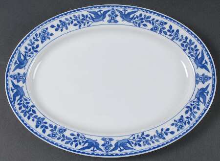 Twin Phoenix 11" Oval Serving Platter