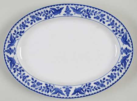 Twin Phoenix 10" Oval Serving Platter
