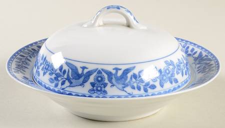 Twin Phoenix Round Covered Butter