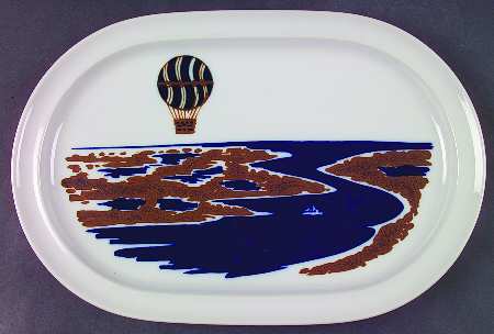 Up Up & Away 14" Oval Serving Platter
