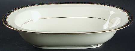 Vancouver Gold 10" Oval Vegetable Bowl