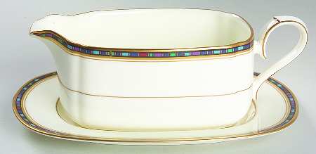 Vancouver Gold Gravy Boat & Underplate (Relish/Butter)