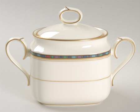 Vancouver Gold Sugar Bowl & Lid