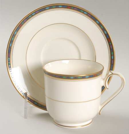 Vancouver Gold Footed Cup & Saucer Set