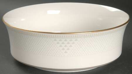Variation in Gold 8" Salad Serving Bowl
