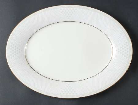 Variation in Gold 13" Oval Serving Platter