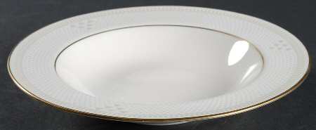 Variation in Gold Rim Soup Bowl
