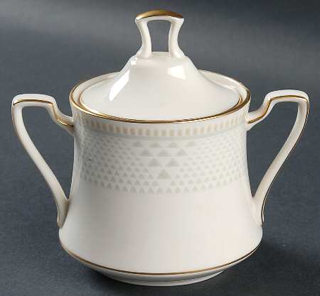 Variation in Gold Sugar Bowl & Lid