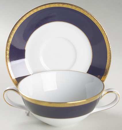 Valhalla Flat Cream Soup Bowl & Saucer Set