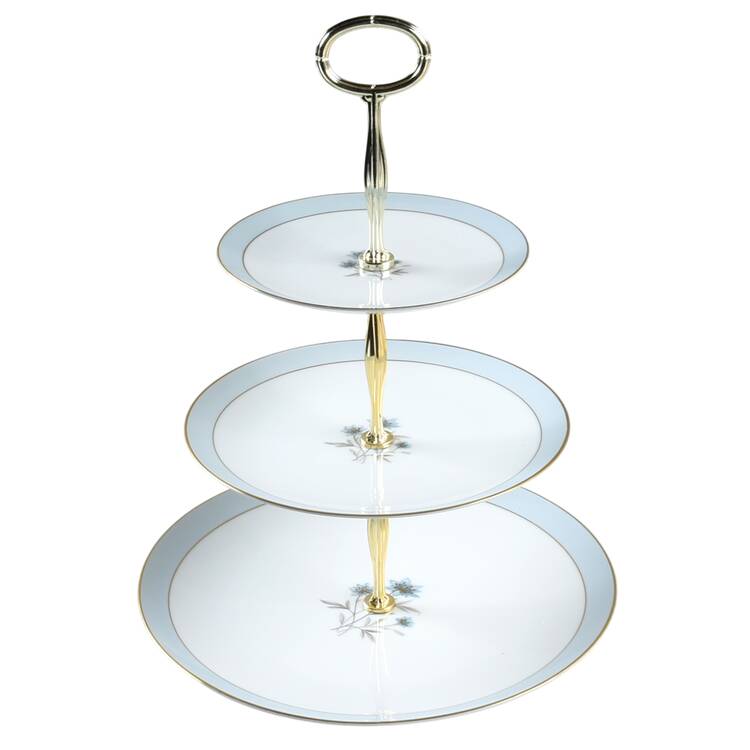 Vanessa 13 7/8"-14 1/4" 3-Tiered Serving Tray(DP,SP,BB) HC