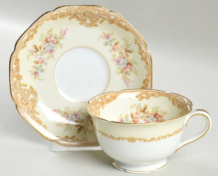 Vandyke Footed Cup & Saucer Set