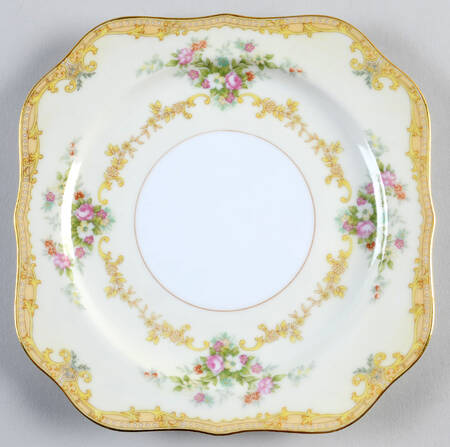 Vendome (2 3 4" Design Border) Square Salad Plate