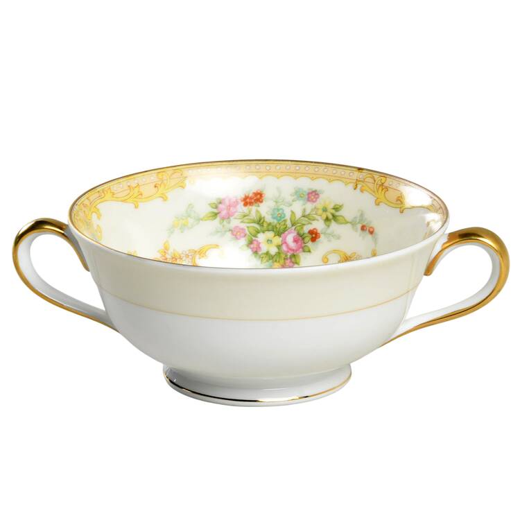 Vendome (2 3 4" Design Border) Footed Cream Soup Bowl