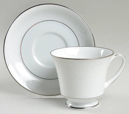 Versailles Footed Cup & Saucer Set