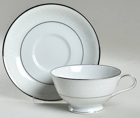 Versailles Footed Cup & Saucer Set