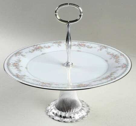 Veranda Cake Stand with 4"-5" Metal Pedestal  Hc