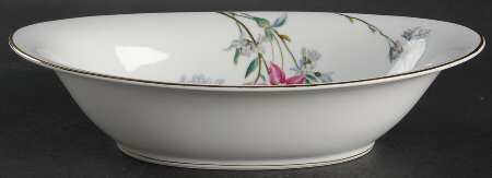 Verna (Gold Trim) 10" Oval Vegetable Bowl