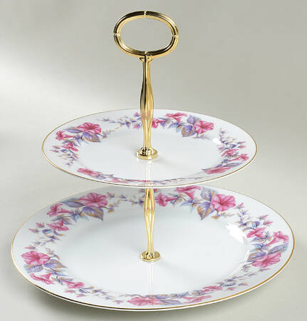 Verona 6 5/8"-10"  2 Tiered Serving Tray (Dp, Sp) HC