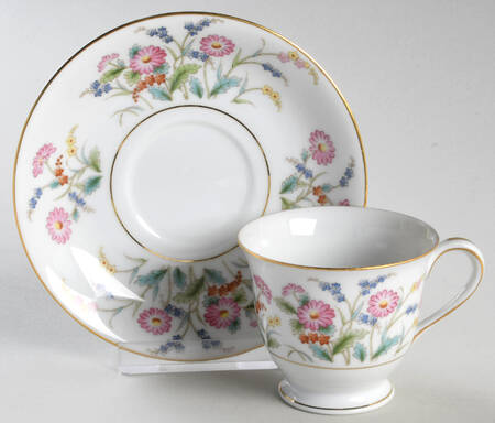 Veronica Footed Demitasse Cup & Saucer Set