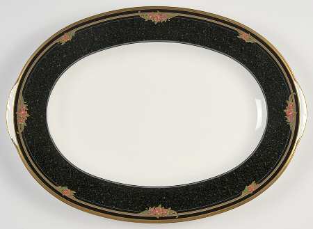 Venetian Rose 14" Oval Serving Platter