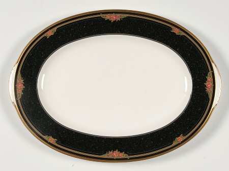 Venetian Rose 12" Oval Serving Platter