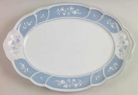 Victory Blue 16" Oval Serving Platter