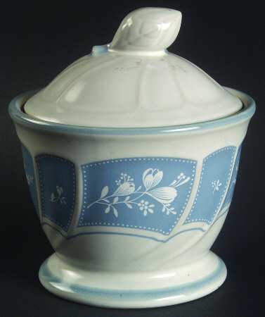 Victory Blue Sugar Bowl & Lid