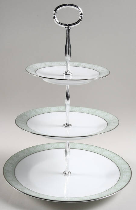 Vienne 13 7/8"-14 1/4" 3-Tiered Serving Tray(DP,SP,BB) HC