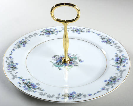 Violette Round Serving Plate with Center Handle (Dp) Hc