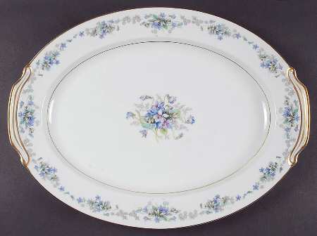 Violette 16" Oval Serving Platter by Noritake