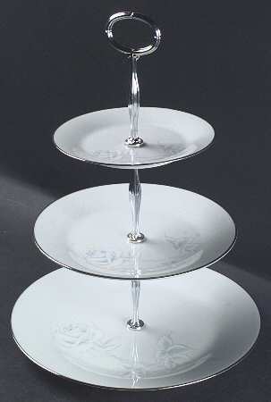 Virtue 13 7/8"-14 1/4" 3-Tiered Serving Tray(DP,SP,BB) HC