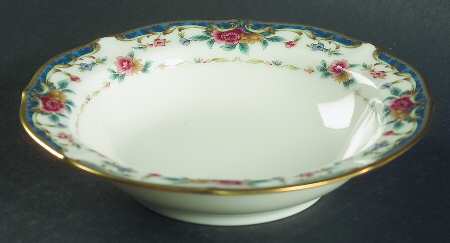 Vintage Rose Rim Fruit/Dessert (Sauce) Bowl
