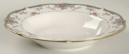 Vintage Rose Rim Soup Bowl