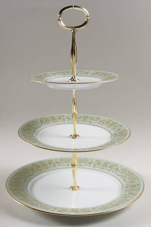 Viscount 13 7/8"-14 1/4" 3-Tiered Serving Tray(DP,SP,BB) HC