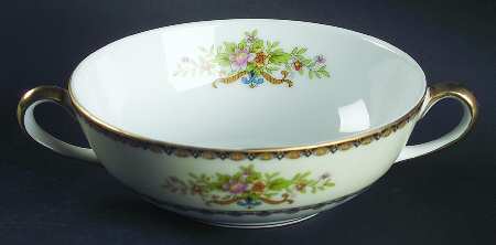 Visalia Footed Cream Soup Bowl