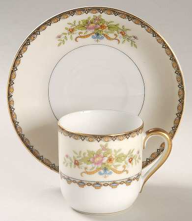 Visalia Flat Demitasse Cup & Saucer Set