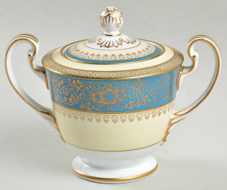 Vornay Blue Mini Sugar Bowl & Lid