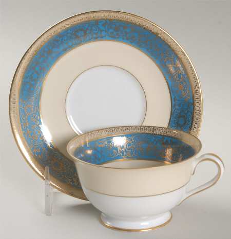 Vornay Blue Footed Cup & Saucer Set