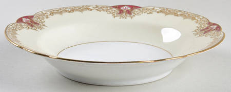 Vornay Red Rim Soup Bowl