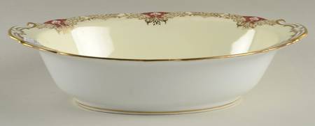 Vornay Red 10" Oval Vegetable Bowl