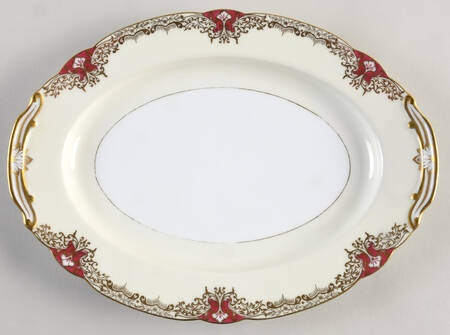 Vornay Red 11" Oval Serving Platter